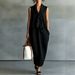 Summer Chinese Style Women's Dress Elegant Linen Straight Skirt round Neck A-Line Slim Fit Casual Vintage Fashion_ecoleips.com