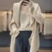 Women's Clothing Korean-Style Fringe Cardigan – Oversized Open-Front Knit Sweater For Women, Fall & Winter Fashion_ecoleips.com