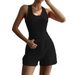 Women's Clothing Summer Casual Set American Style Tank Top & Sports Shorts Commuter Look Lightweight Polyester Suit For Spring/Autumn_ecoleips.com