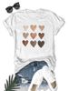 European And American Cross-border Foreign Trade Wholesale Clothing, Simple Heart-shaped Round Neck Plus-size_ecoleips.com