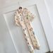 Women's French Style Light Luxury Summer Shirt Dress Hand Painted Graffiti Print Short Sleeves Turn down Collar Slim Fit Youthful Appearance_ecoleips.com