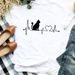 European And American Cross-border Foreign Trade Clothing Animal Paw Print Round Neck Printed Women's Short-sleeve_ecoleips.com
