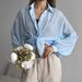 Women's Casual Fashion Solid Color Shirt New Hot Selling Russian Style Clothing Top_ecoleips.com