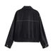 Women's Distressed Denim Jacket With Patchwork Details - Trendy Streetwear Coat For Casual & Chic Outfits (XS/S/M/L)_ecoleips.com