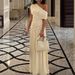 Summer Fashion Sexy Asymmetrical Neck Pleated Irregular Solid Color Dress for European And American Women Wholesale_ecoleips.com