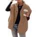 Aria Basics 2025 Autumn/Winter Women's Casual Sleeveless Warm Loose Long Coat Lamb Wool Vest_ecoleips.com