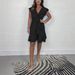 Women's Clothing Women's Long V-Neck Dress Summer Style Waist Cinching Ruffle Solid Color For Formal & Casual For Women_ecoleips.com
