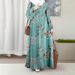 Spring Autumn Floral Print Muslim Dress 2026 AliExpress Amazon Cross Border Trade New Design for Europe And America_ecoleips.com
