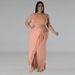Women's Clothing Plus Size Women's Tassel Irregular Sleeveless Dress Set For Formal & Casual For Women Round Neck_ecoleips.com