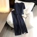 Women's Fashionable Luxurious Relaxed Casual Breathable Stylish Short Sleeved Jacket And High-Waisted Slimming Wide Leg Pants Two Piece Set_ecoleips.com