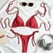 New 2026 Women's Swimsuit Sexy Bikini Three Piece Style European American Cross Border Trade Swimwear in Stock_ecoleips.com
