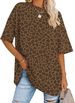 LOMON Oversized Graphic T Shirts For Women Short Sleeve Crewneck Summer Tops Loose Casual Basic Tees_ecoleips.com