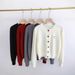 Elegant Long Sleeve Cardigan For Women Soft Knit Open Front Sweater With Classic Round Neck -Versatile Casual & Office Wear Available In 5 Colors_ecoleips.com