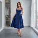 Women's Clothing Casual Simple Style Suspenders A Line Long Skirt Dress_ecoleips.com