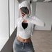 Women's Slim Fit Knitted Cardigan Autumn/Winter Style Sports Sweatshirt Short Zipper Hoodie Top_ecoleips.com
