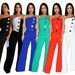 C7105 Fashion Women's Sleeveless Button Jumpsuit Long Pants New_ecoleips.com