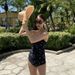 Women's Clothing Conservative Belly Covering Slimming Steel Support Twisted One Piece Swimsuit Women_ecoleips.com