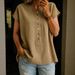 2026 Spring/Summer Foreign Trade Women's Clothing Wish Cross-Border New Product Solid Color Twist Button Fashion_ecoleips.com