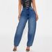Retro Washed Denim Culottes For Women – Relaxed Harem Pants With Button Detail (S-XXL)_ecoleips.com