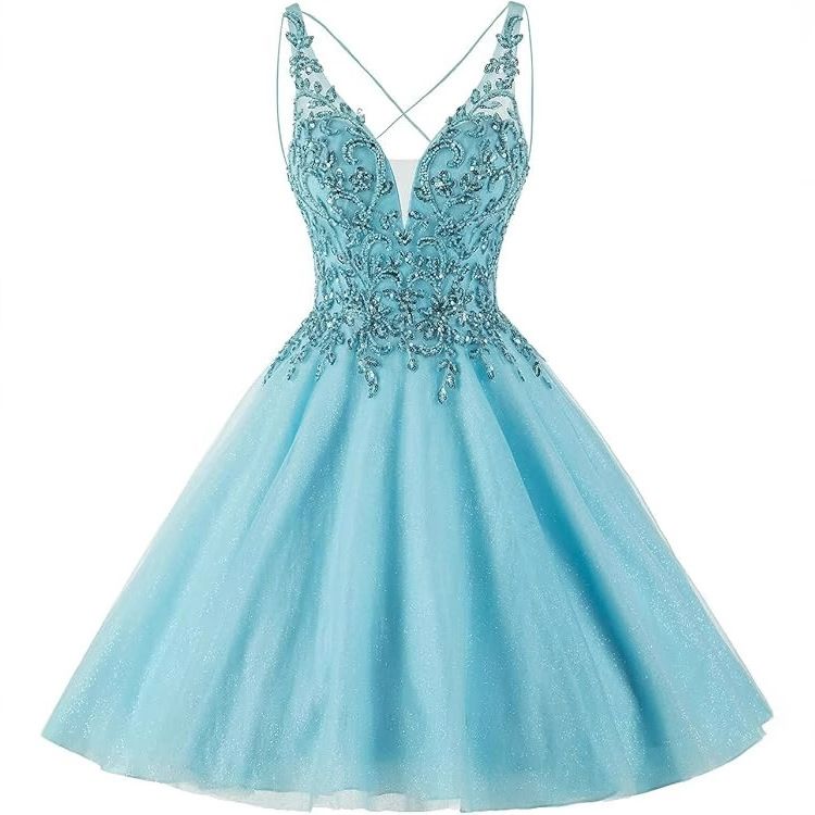 Women's Clothing Evening Dress Short Temperament Banquet Stage Performance Small Dress Daily Wear Puffy Skirt New Style_ecoleips.com