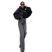 Women's Long-Length Relaxed Gray Jeans | Mid-Rise Straight Leg | Soft Cotton Denim | Office & Casual Wear_ecoleips.com