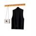 Round-neck Pullover Knitted Sleeveless Vest For Women, 2026 New Model With Side Slit_ecoleips.com