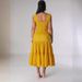 YZ1364 Women's Fashion Wrap Chest Patchwork Dress Two-Piece Set With Pockets_ecoleips.com