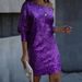 Women's Clothing Women's Simple Stylish V Neck Midi Dress Off Shoulder Sequin Evening Gown Spring Summer Fashion_ecoleips.com