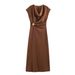 Women's Pleated Dress Elegant And Mature Style New Arrival Autumn_ecoleips.com