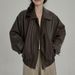 Women's Minimalist Soft Drape Leather Jacket Sweet Cool Style Entry Level Restaurant Classic Autumn Jacket_ecoleips.com