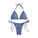 Women's Clothing Printed Halter Neck Sexy Bikini Fashion Beach Swimsuit_ecoleips.com
