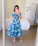 2025 Spr Summer New Cross-Border European And American Dress Artistic French Fresh Print Fashion Women's_ecoleips.com