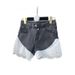 High Waist Denim Shorts With Lace Trim - Flattering Summer Fashion Shorts For Women, Versatile Styling Options_ecoleips.com