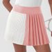 Women's Athletic Short Skirt Anti-Exposure Tennis Midi Skirt Summer Running Yoga Fitness Pleated Skirt Set_ecoleips.com