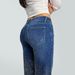 Women's European American Style Starry Rhinestone Denim Jeans Loose Straight Leg Casual Trousers Sparkly Street Style Long Pants_ecoleips.com