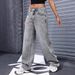 American Retro Low Waist Non-Stretch Washed Straight Women, New Autumn Street Style Wide Leg Jeans For Women_ecoleips.com
