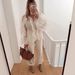 2025 Spring Summer Lady V-neck Ruffled Long Sleeve Shirt European And American Fashion Commuter Women's New Style_ecoleips.com