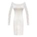 Women's Clothing Plus Size Slim Skirt Long Sleeve Dress Sexy Lace One Shoulder High End Fat Hip Skirt_ecoleips.com