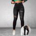 Women's Clothing High Street Fashion Personality Ripped Women's Elastic Slim Fit Denim Pants_ecoleips.com