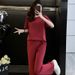 Women's European Style Sportswear Set Summer Lazy Loose Slimming Youthful Short Sleeved Wide Leg Pants Two Piece Fashionable Outfit_ecoleips.com