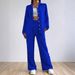 Women's Clothing Simple Solid Color Shirt Wide Leg Trousers Casual Suit_ecoleips.com