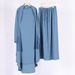 Women's Clothing Turkey Dubai Long Sleeve Large Swing Solid Color Strap Headscarf Set Dress_ecoleips.com