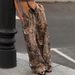 Women's 3D Print Camouflage High-Waisted Straight Leg Sweatpants European American Style with Drawstring Elastic Casual Streetwear_ecoleips.com