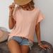 Women's Fashion European And American Cross-Border 2025 Spring Summer New Solid Color Round Neck Sweet Short_ecoleips.com