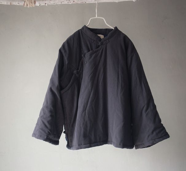 girl Jacket Elegant And Artistic Style Cotton Coat Linen Three Colors Cold-Proof Loose Slimming_ecoleips.com