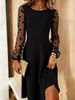 2026 European And American Cross-border Independent Site Mesh Polka Dot Patchwork A-line Skirt Elegant Party_ecoleips.com
