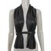 Cross-Border Summer New European And American Style Women's PU Leather Halter Vest Hollow Design Slim Fit Backless Tie_ecoleips.com