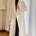 High-End Shoulder Coat For Women, Suit Collar With Padded Shoulders, Thickened Long Wool Cashmere Coat, Double-Sided_ecoleips.com