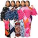 European And American Style Women's Fashion Print Dress Feather Patchwork Miyake Pleated 11003 Cross Border E Commerce Amazon_ecoleips.com