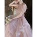 Pink Evening For Women, Light Luxury, Niche Halter Neck Wedding , Banquet High-End Feel, Host Art Exam Performance_ecoleips.com